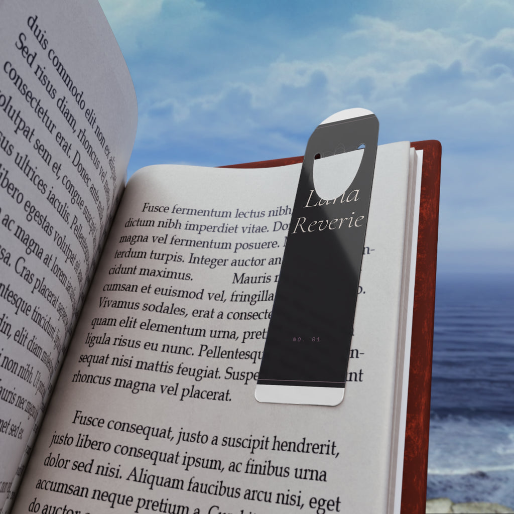 Lana Reverie Bookmark | Gothic Dark Coquette Aluminum Bookmark — Dark Academia Gift