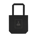 Velvet Bow Tote | Black Canvas Dark Coquette Gothic Aesthetic Bag — Lana Reverie