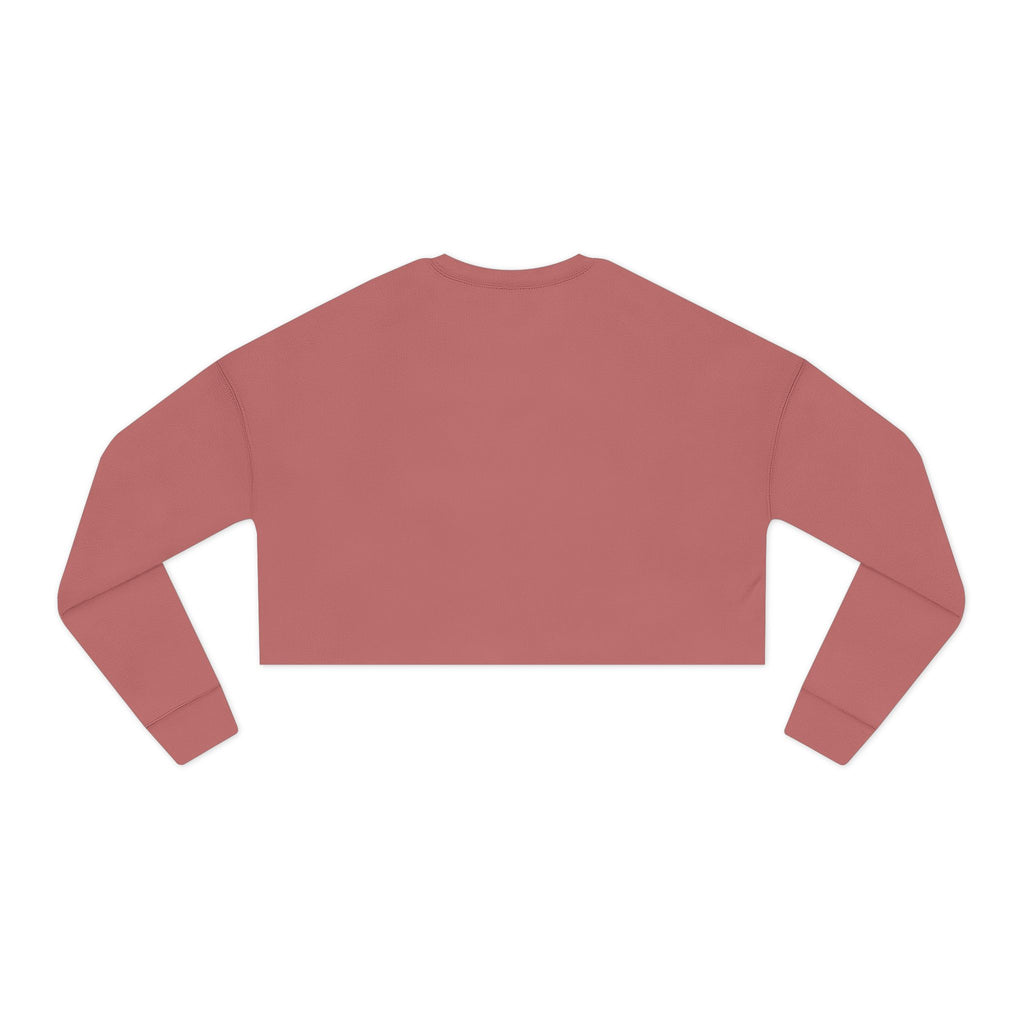 Reverie Cropped Sweatshirt | Dusty Rose Dark Coquette Mauve Crewneck — Lana Reverie