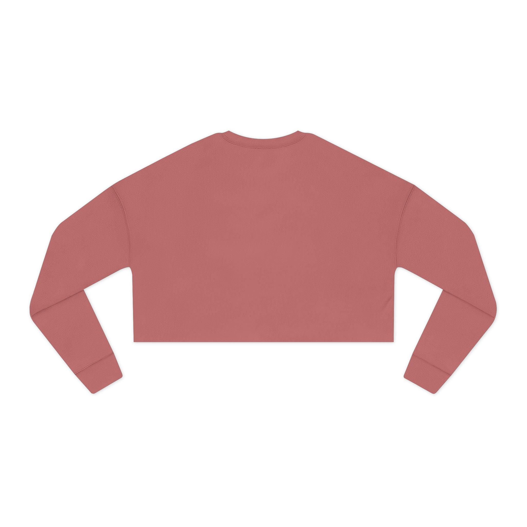 Reverie Cropped Sweatshirt | Dusty Rose Dark Coquette Mauve Crewneck — Lana Reverie