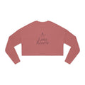 Reverie Cropped Sweatshirt | Dusty Rose Dark Coquette Mauve Crewneck — Lana Reverie