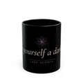 Antique Rose Mug | Black Gothic Dark Coquette Coffee Mug — Lana Reverie