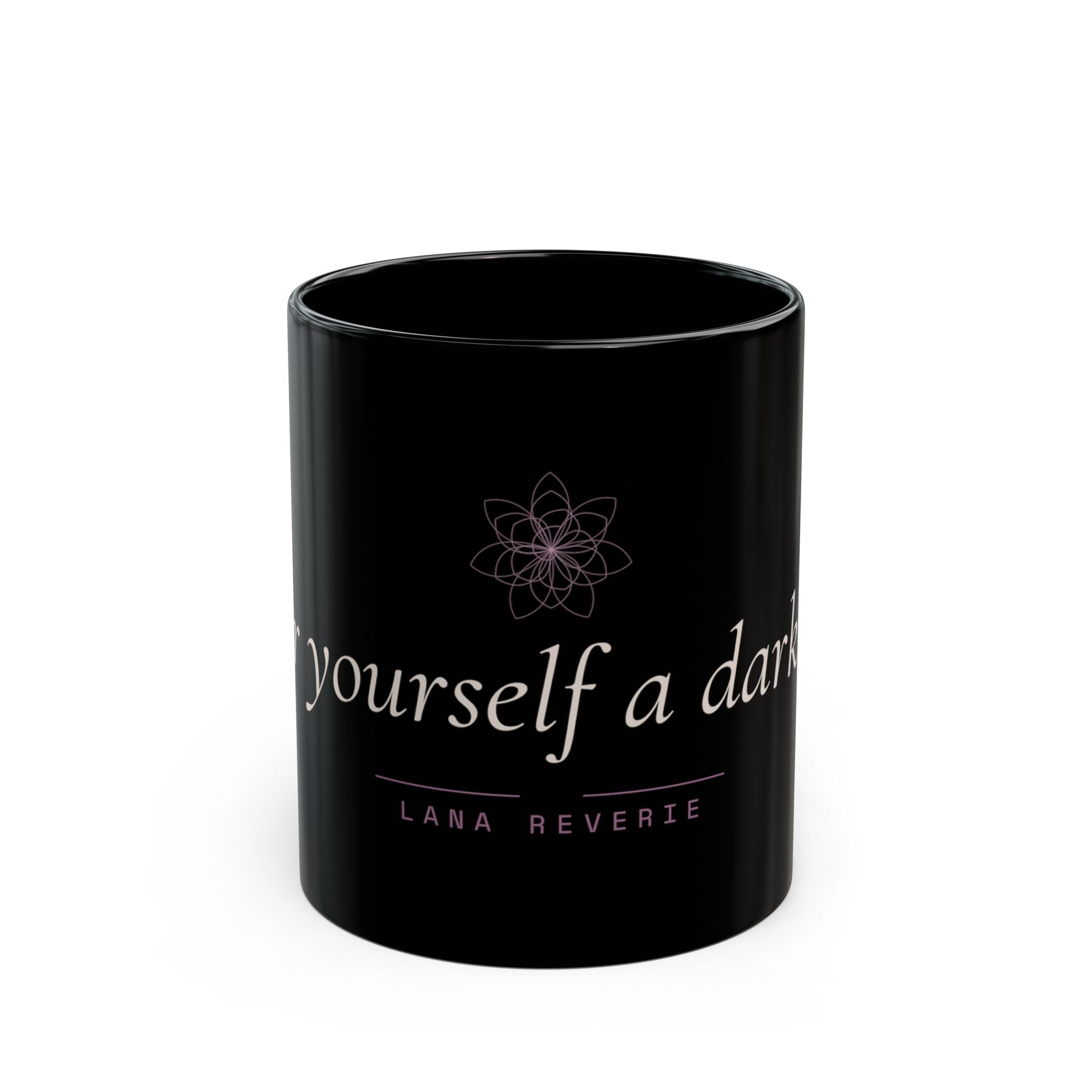 Antique Rose Mug | Black Gothic Dark Coquette Coffee Mug — Lana Reverie